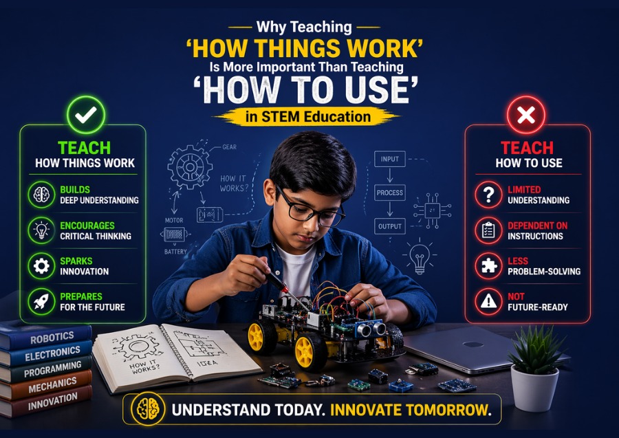 Why Teaching ‘How Things Work’ Is More Important Than Teaching ‘How to Use’ in STEM Education